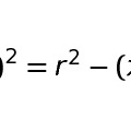 数2で習う円の方程式を使って円を描画してみる