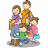 『【クリップアート】家族旅行』の画像