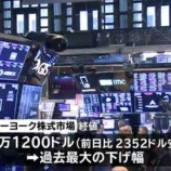『【鬼暴落】NYダウ-2,352ドルでCB再発動！投資家は下落局面に保有株を積み増す配当の働きを「下落相場のプロテクター(安全装置)」と心得よ！』の画像