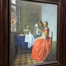 【美術】フェルメール／『女と二人の紳士』　Johannes Vermeer/A Woman and Two Gentlemen