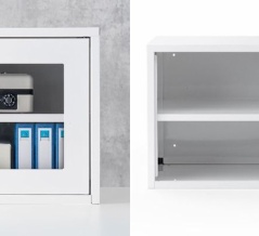 スマートに「見える保管」、機能とデザインを両立！スチール製の鍵付きセキュリティボックス