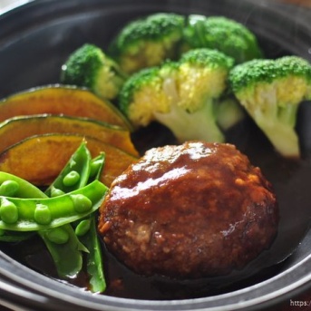 一石二鳥料理【鶏もも肉のソテーとえのきの卵スープ】と、絶品煮込みハンバーグで晩ごはん