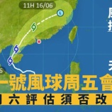 『強い勢力の台風1号ウーティップ、明日もシグナルNo.1継続』の画像