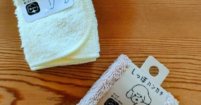 【セリア】ニャンとも可愛い♡しっぽハンカチをゲットしました～