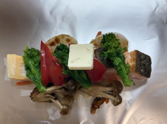 サーモンのホイル包