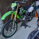 klx250リアブレーキペダル固着だス