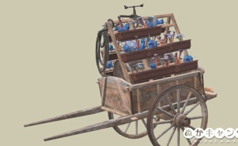 スイスのフラワーカート