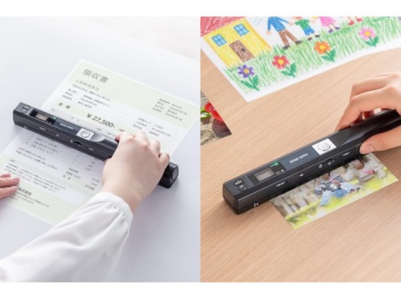 紙の書類をなぞるだけ！持ち運べるハンディスキャナ