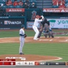 大谷と有原の初対決、第1打席はダブルプレー