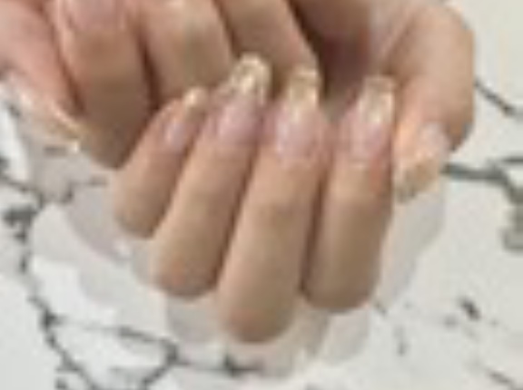 フルストーンがゴージャス✨ ブロンズグラデのキラキラストーンネイル💖