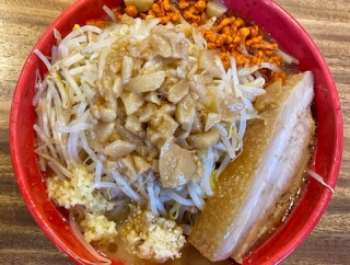 【プレオープン】ラーメン優勝 湯田温泉店@山口市 の 「ラーメン」 #ラーメン優勝 #二郎インスパイア系 #ラーメン #ラーメン祐三 #千里眼 #山口市 #湯田温泉 #つけものいし