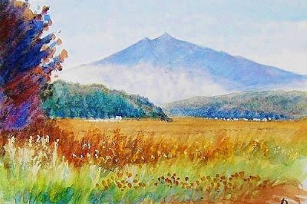 IKUOの水彩画集 - 筑波山