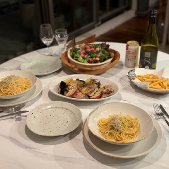 しらすのパスタと鰤カマの香草オーブン焼きとかの夜ごはん&楽天マラソンのあれこれ