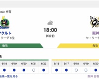 【虎実況】[6月27日] 阪神 vs ヤクルト 8回戦（神宮）18:00～
