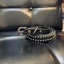 CG別注 STUDS LETHER NARROW BELT