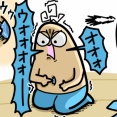 ボーヤの輝くヘソ作り