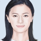 『榮倉奈々さんの似顔絵を描きました』の画像
