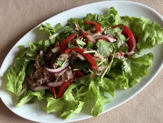 タイ料理と空豆