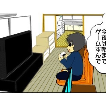 サラリーマン（盆休み0日目の姿）