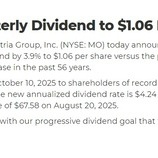 『【MO】アルトリア・グループが3.9%増配を発表したよ!』の画像