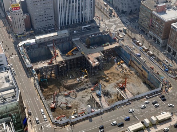 地上33階「北4西3地区第一種市街地再開発事業」の建設状況！札幌駅前のヨドバシカメラによる西武跡地の再開発（2026.3.29）