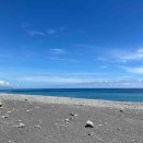 晴れた日に金崙の海を見る