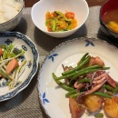 暑いですが家族を求めて＆イカとジャガイモのガリバター