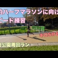 【動画あり】ハーフマラソンに向けてスピード練習してみた