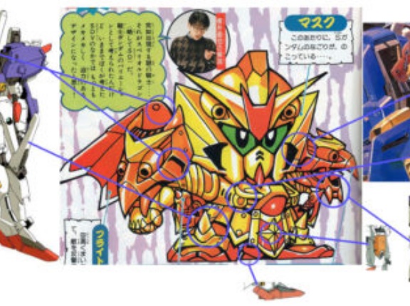 SDガンダムの元ネタ探し、意外と奥が深い