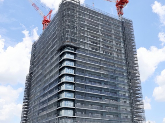 地上42階「幕張ベイパーク ブルームテラスタワー」の建設状況！19階まで到達した分譲タワマン（2026.8.9）