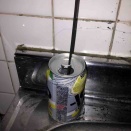 アイデア　ストゼロの空き缶はお香立てに活用