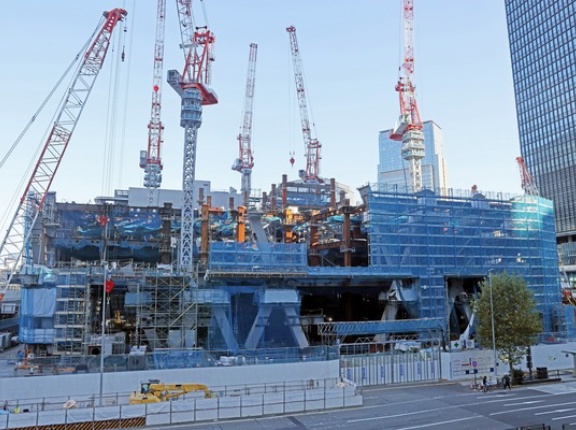 2025年11月24日撮影「Torch Tower（トーチタワー）」の建設状況！日本一の高さとなる385mの超高層ビル