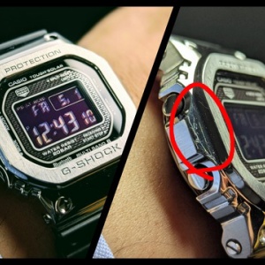 愛用のフルメタルG-SHOCK、勲章のような小傷が…。そのメタルケースだけ