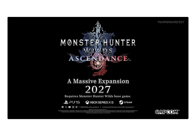 モンハンワイルズDLC、2027年発売決定！