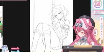 【ホロEN】ラオーラの描いたセシリアが美しい