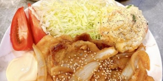 【ななし】みあち「【旦那募集】豚の生姜焼き作れます」←『量が男定期』『皿からはみ出ているのが男心をくすぐるね』