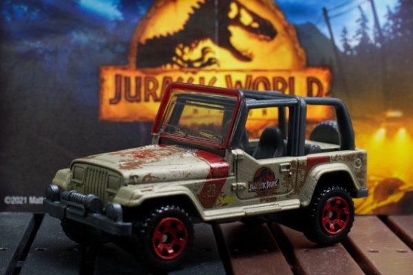 映画 ジュラシックワールド スタッフ用 ジープ ラングラーミニカー Jada 映画 ジュラシックワールド JPスタッフ ジープ ラングラー