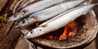 【家を建てる方へ】魚を七輪で焼いてみよう！ビールを飲みながら、最高だね！