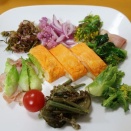 朝ご飯と日本ミツバチ分蜂開始、定着～