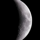 『昨日のお月様（月齢5.8）＆今日の太陽面 ☆彡』の画像