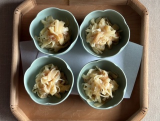 息子夫妻と筍づくし