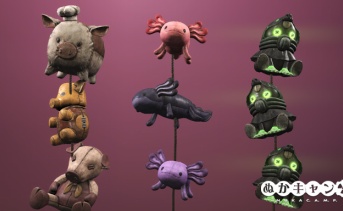 スナッグルスパイクのぬいぐるみショーケース