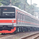 『横浜線も赤帯へ!!205系H1編成全検出場&運用復帰』の画像