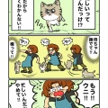 忙しい朝の時間を邪魔してくる猫・ウニ。