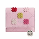 ディオール幸運のクローバーピンクレザー財布