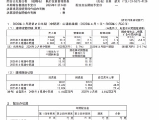 極楽湯HD 2026年3月期第2四半期決算
