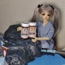 茶色くする