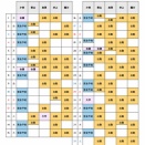 10月獣医師勤務表