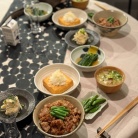 週末、冷蔵庫整理の豚こま丼の夜ごはん