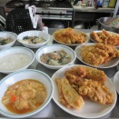 鶏のカレー天と４種の副菜